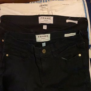 3 pairs Frame Le Skinny de Jeanne size 25